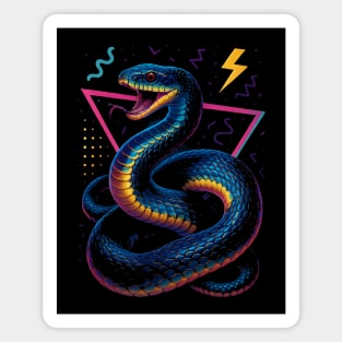 Retro Neon Rat Snake Magnet